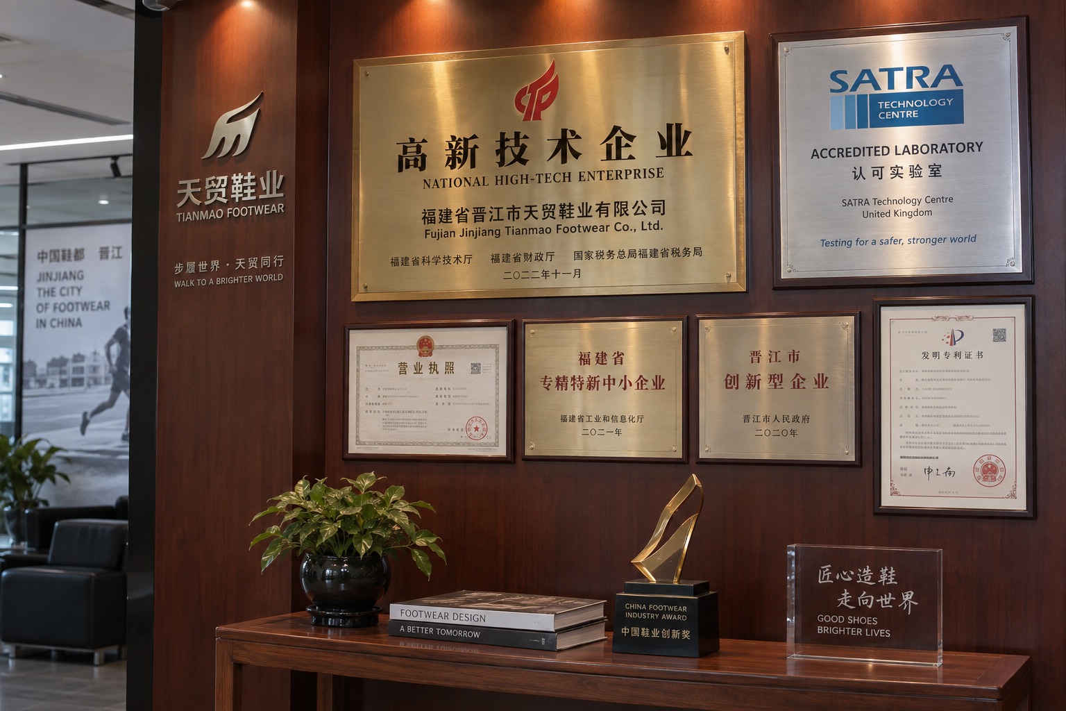 National High-Tech Enterprise Certification & SATRA Accredited Lab