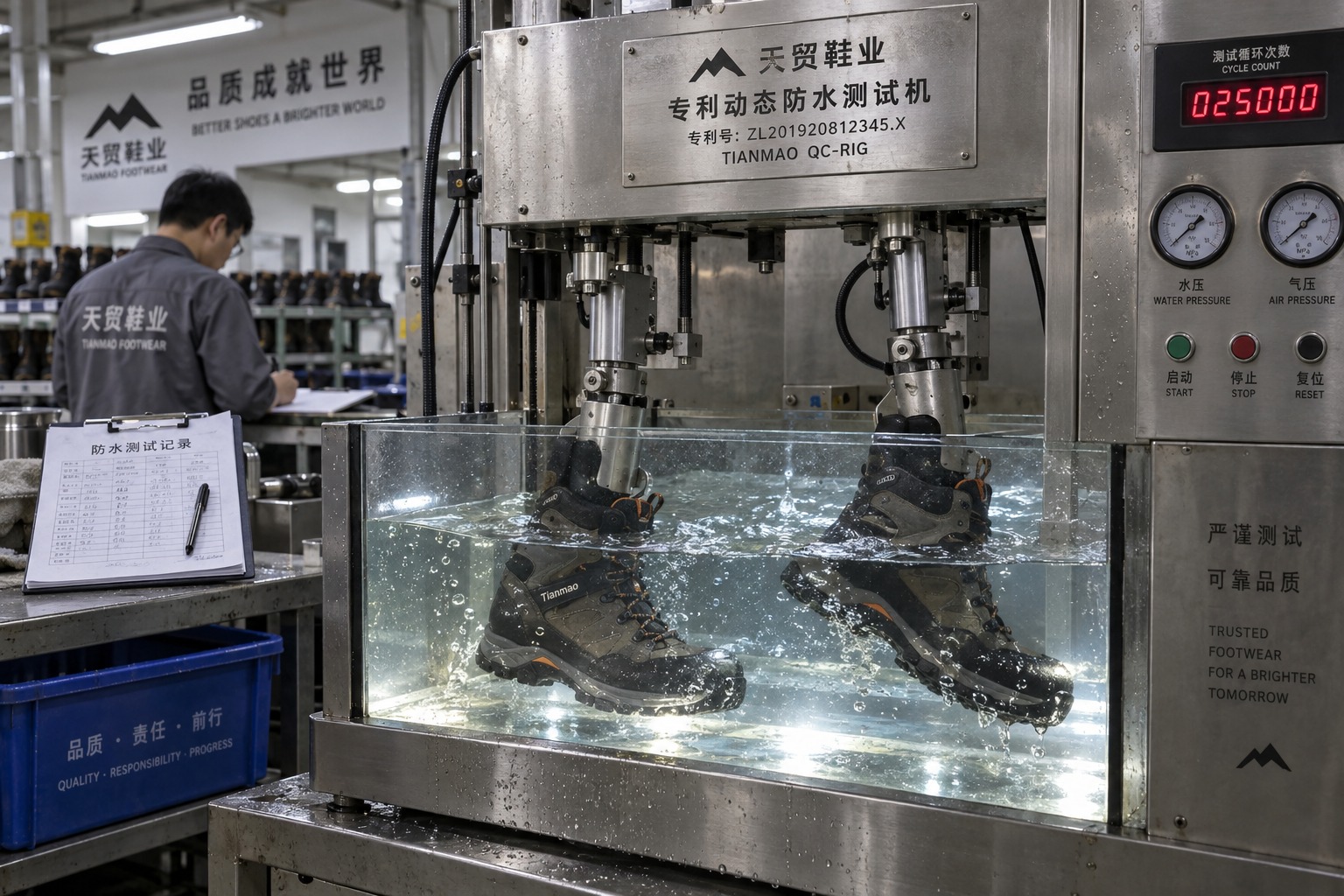 Patented Dynamic Waterproof Testing Rig (ZL201920812345.X)